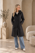 Women's Windproof Long Rain Jacket