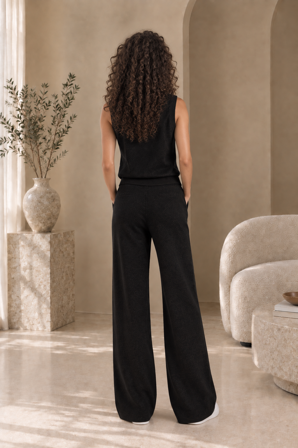 Women's Two-Piece Knit Lounge Set