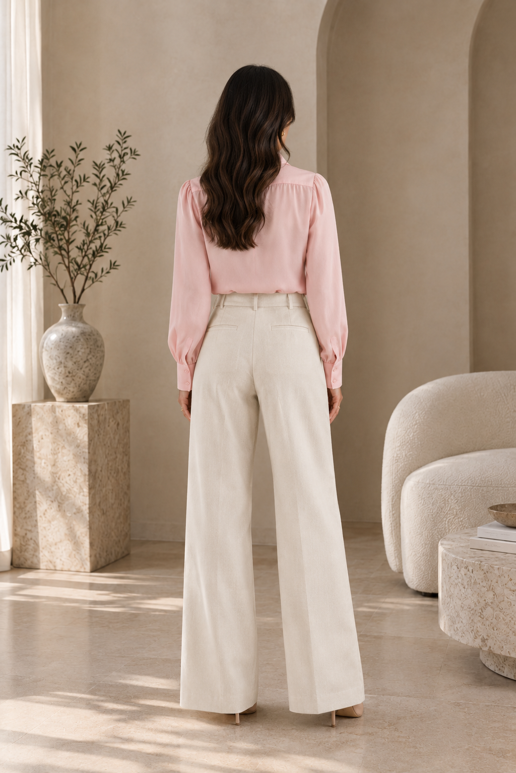 Women's Long Sleeve Button-Down Blouse
