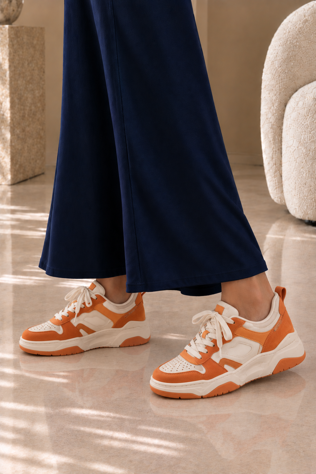 Women’s Chunky Colorblock Lace-Up Sneakers