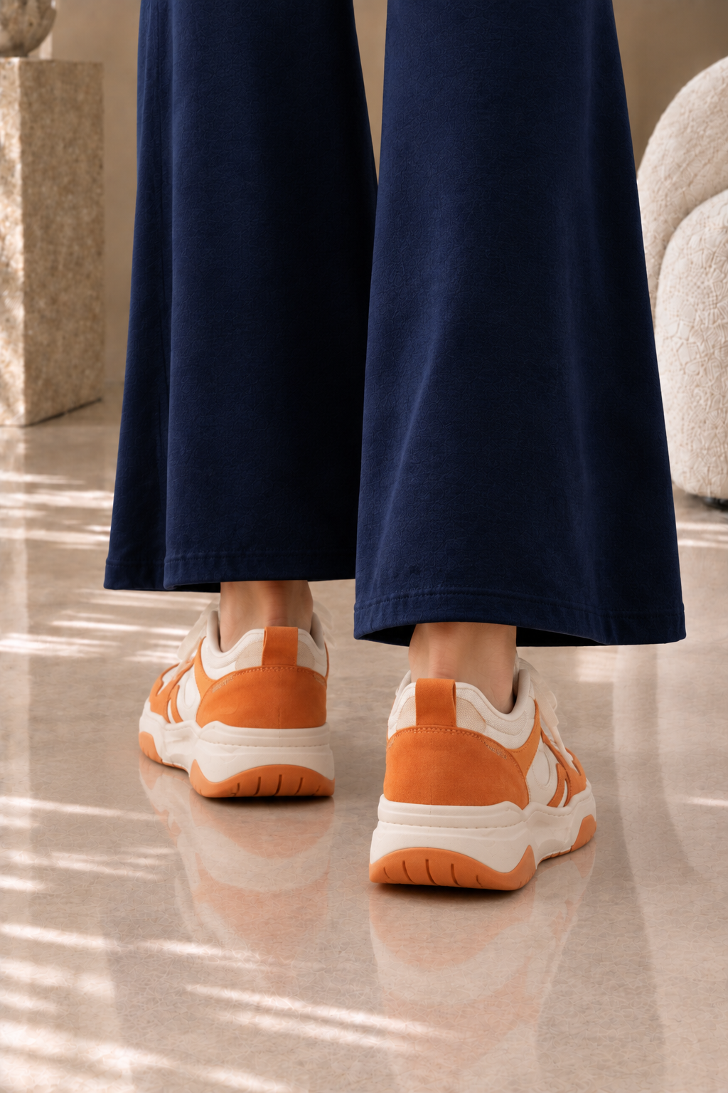 Women’s Chunky Colorblock Lace-Up Sneakers